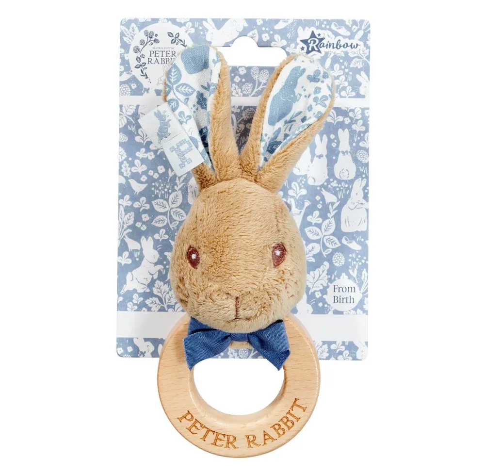 Cottontails Baby Bunnies For Babies | Comforters & Rattles*Beatrix Potter Peter Rabbit Ring Rattle