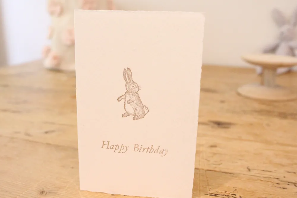 Cottontails Baby Cards | Bunny Cards & Stationery*Cottontails handmade card - Happy Birthday