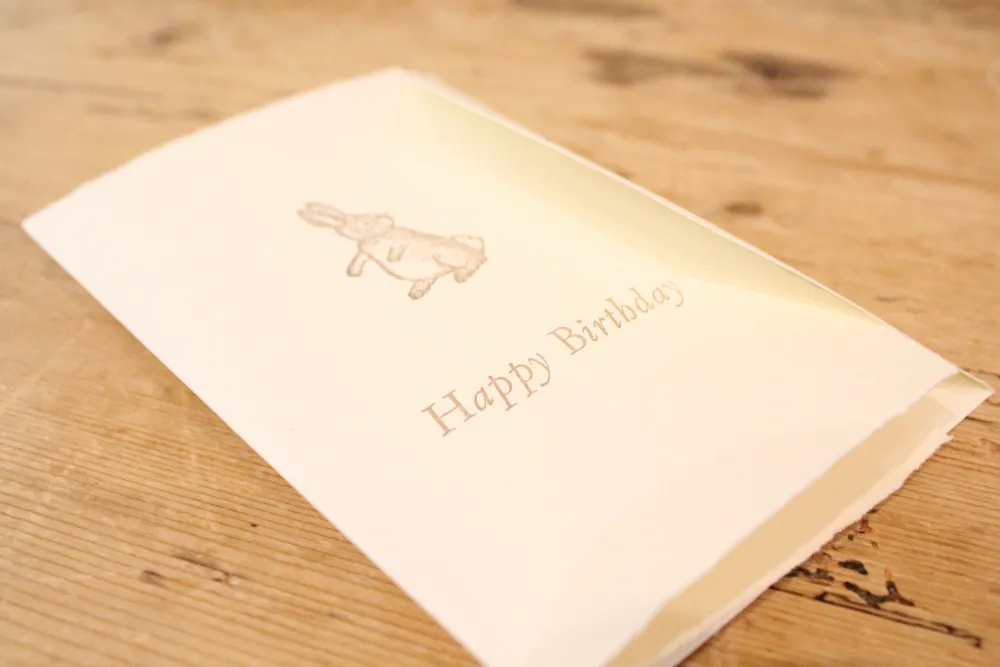 Cottontails Baby Cards | Bunny Cards & Stationery*Cottontails handmade card - Happy Birthday