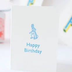 Cottontails Baby Cards | Bunny Cards & Stationery*Cottontails Happy Birthday - Blue