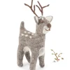 Cottontails Baby Handmade Felt*En Gry & Sif cute grey deer - large