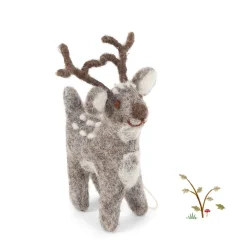 Cottontails Baby Handmade Felt*En Gry & Sif cute grey deer - small