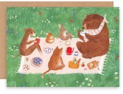 Cottontails Baby Cards*Greeting Card - Picnic Time