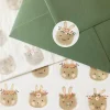 Cottontails Baby Stickers & Stationery | Craft & Stickers*Handmade Paper Stickers - Bunny Heads