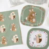 Cottontails Baby Stickers & Stationery | Bunny Cards & Stationery*Handmade Paper Stickers - Hedgehog & Bunny