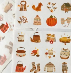Cottontails Baby Stickers & Stationery | Craft & Stickers*Handmade Paper Stickers - Autumn