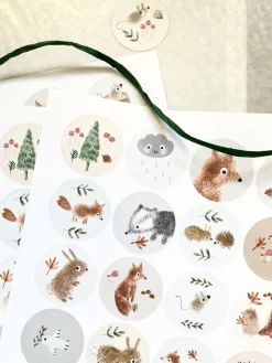 Cottontails Baby Stickers & Stationery | Craft & Stickers*Handmade Paper Stickers - Little Animals