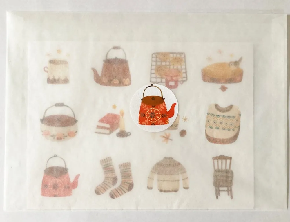 Cottontails Baby Stickers & Stationery | Craft & Stickers*Handmade Paper Stickers - Autumn