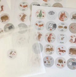 Cottontails Baby Stickers & Stationery | Craft & Stickers*Handmade Paper Stickers - Little Animals