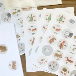 Cottontails Baby Stickers & Stationery | Craft & Stickers*Handmade Paper Stickers - Little Animals