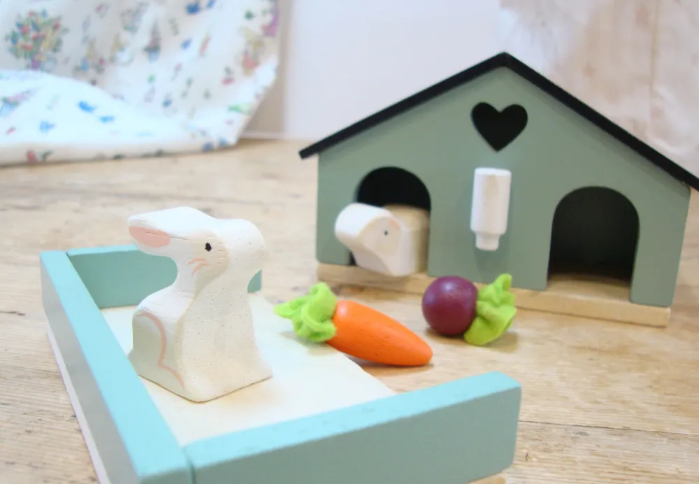 Cottontails Baby Wooden Toys | Wooden Bunnies*Little Wooden Bunny House