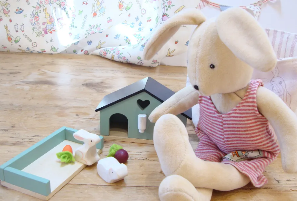 Cottontails Baby Wooden Toys | Wooden Bunnies*Little Wooden Bunny House