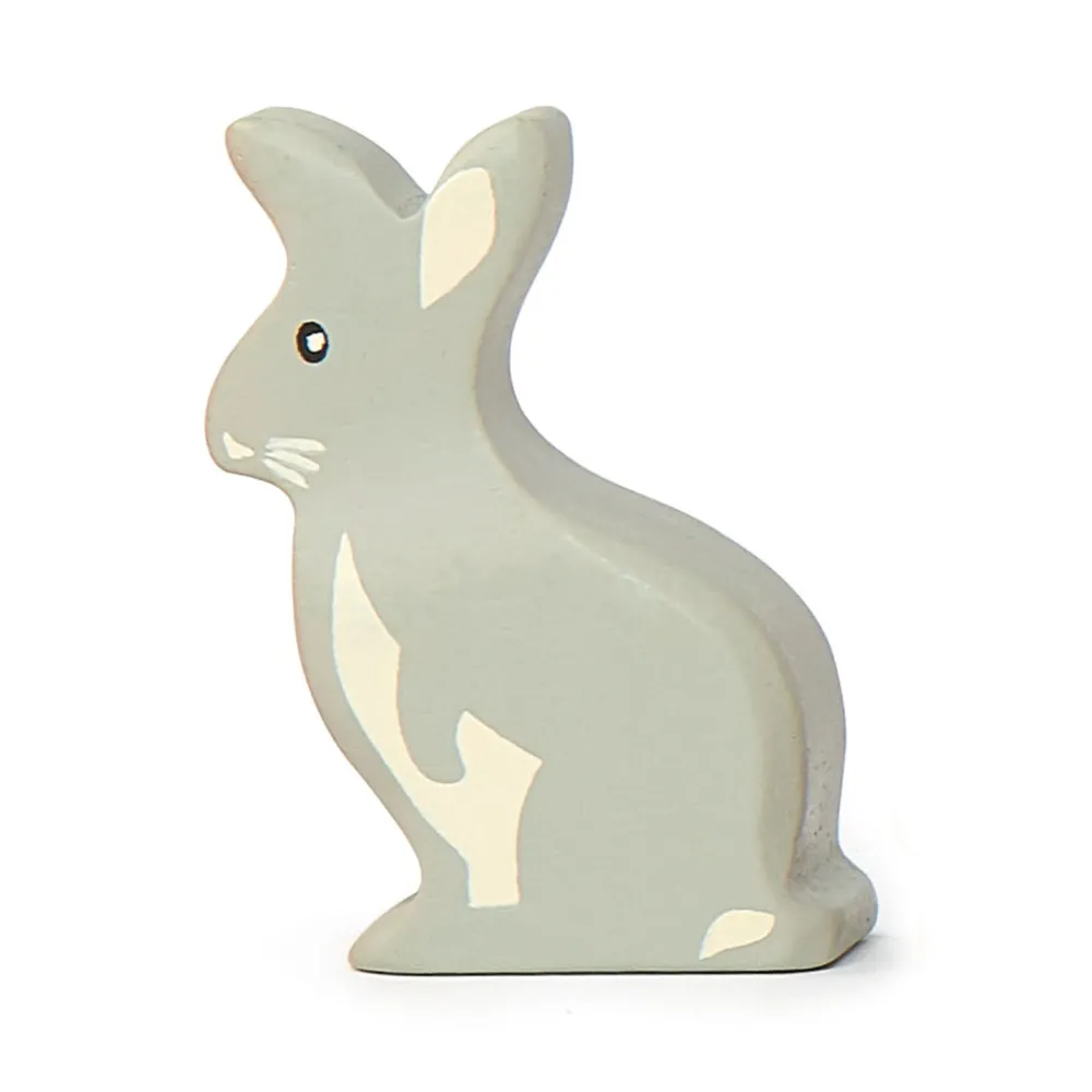 Cottontails Baby Wooden Bunnies | Wooden Toys*Little wooden woodland animal - grey rabbit
