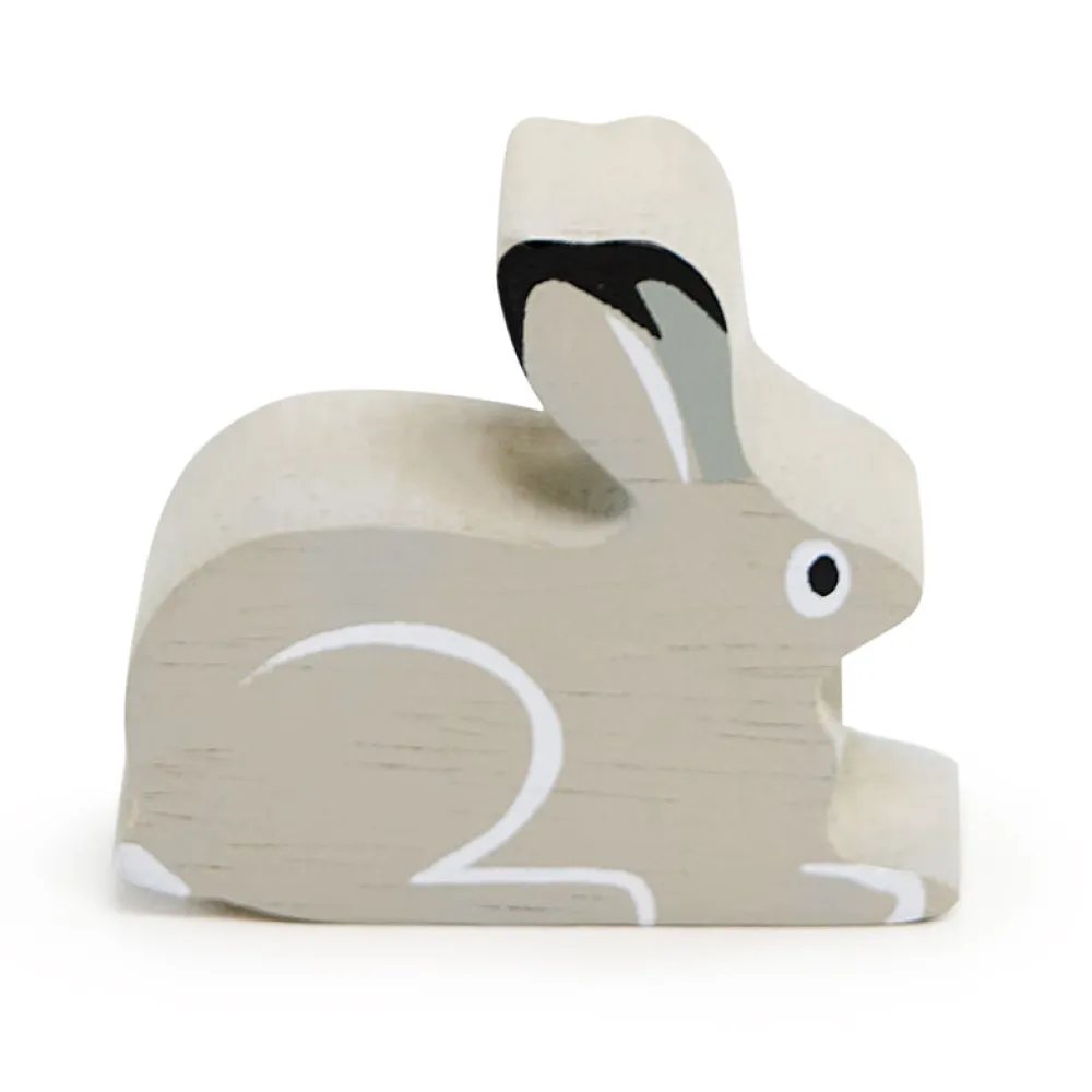 Cottontails Baby Wooden Bunnies | Wooden Toys*Little wooden woodland animal - snow hare
