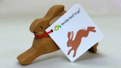 Cottontails Baby Wooden Bunnies | Wooden Toys*Little wooden woodland animal - leaping hare