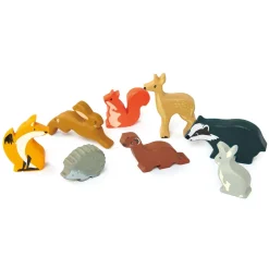Cottontails Baby Wooden Bunnies | Wooden Toys*Little wooden woodland animal - leaping hare