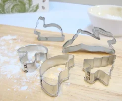 Cottontails Baby Little Kitchen | Bunny Baking*Mini biscuit cutters - bunnies / toadstool / tree / moon