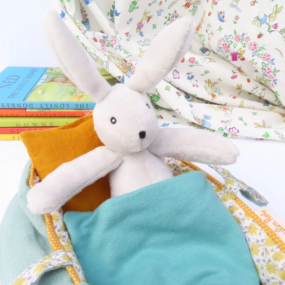 Cottontails Baby Baby Soft Toys | Soft Toys*Moulin Roty Bunny in a Carry Cot