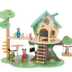 Cottontails Baby Wooden Toys*Moulin Roty Grand Family Wooden Treehouse