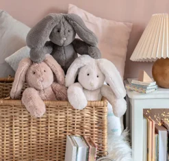 Cottontails Baby Soft Toy Bunnies | Baby Soft Toys*Moulin Roty Louison Rabbit - Little Grey