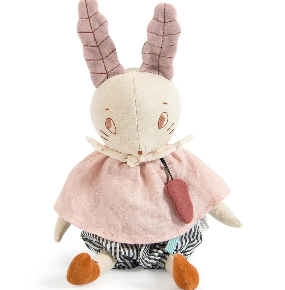 Cottontails Baby Bunnies For Babies | Musical & Activity*Moulin Roty musical linen rabbit