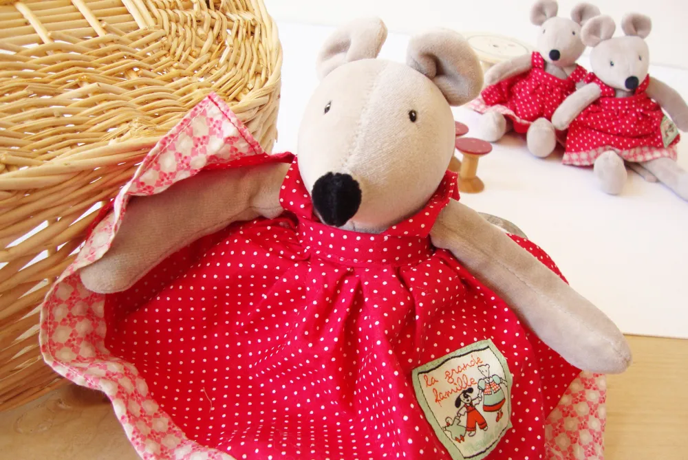 Cottontails Baby Baby Soft Toys | Soft Toys*Moulin Roty Nini Mouse 47cm