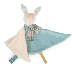 Cottontails Baby Bunnies For Babies | Comforters & Rattles*Moulin Roty sumptuous comforter - blue rabbit