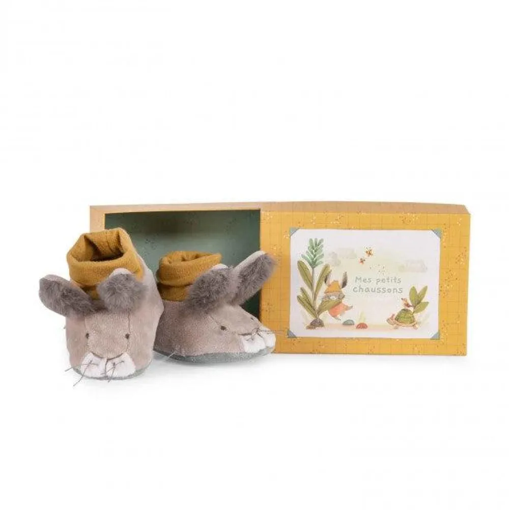 Cottontails Baby Bunnies For Babies | Clothing & Nursery*Moulin Roty Three Little Rabbits - baby slippers