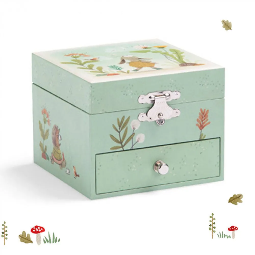 Cottontails Baby Wooden Bunnies | Wooden Toys*Moulin Roty Three Rabbits Musical Jewellery Box