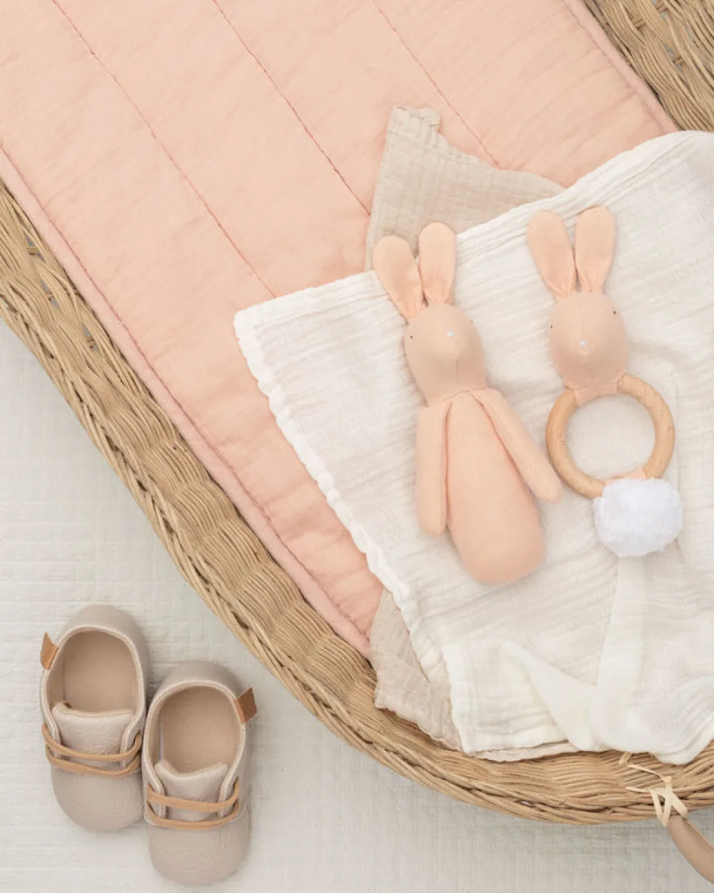 Cottontails Baby Bunnies For Babies | Comforters & Rattles*Mr Pickles Cotton Linen Rabbit Rattle
