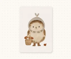 Cottontails Baby Cards*Postcard & Envelope - Foraging Hedgehog