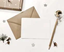 Cottontails Baby Cards*Postcard & Envelope - Hedgehog & Morning Coffee