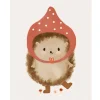 Cottontails Baby Cards*Postcard & Envelope - Pixie Hedgehog