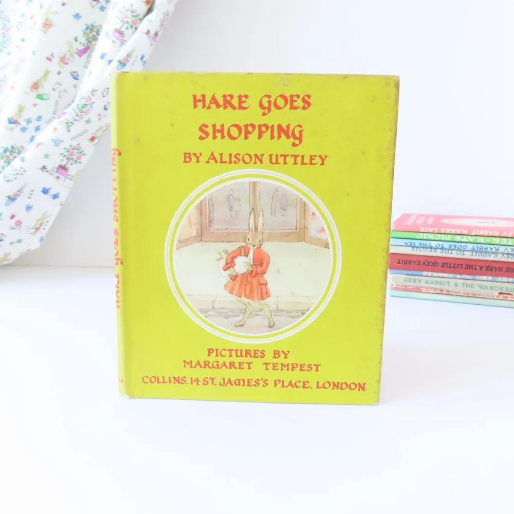 Cottontails Baby Vintage | Vintage Bunnies*VINTAGE book - Hare Goes Shopping (1969)