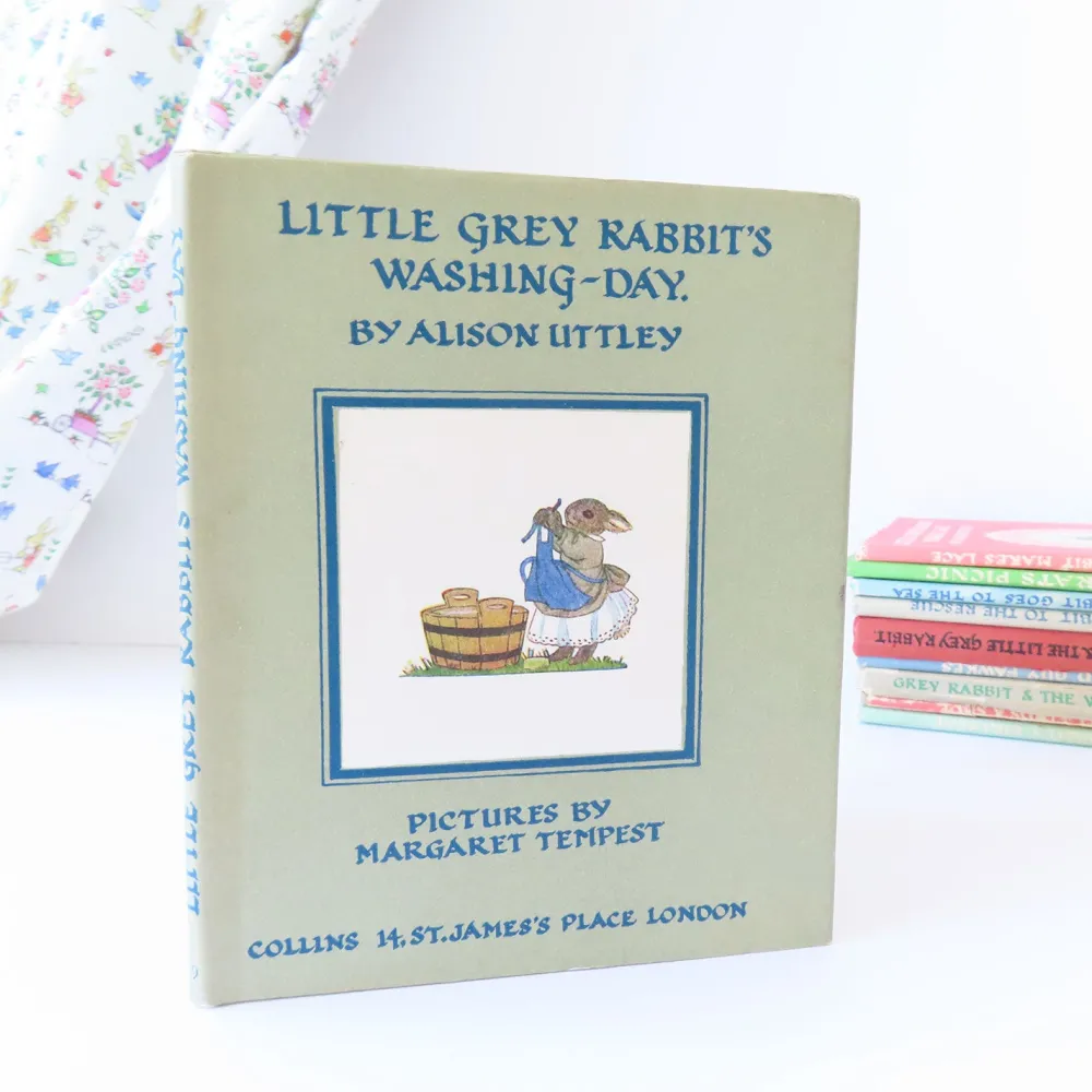 Cottontails Baby Vintage | Vintage Bunnies*VINTAGE book - Little Grey Rabbit's Washing-Day with DJ (1969)