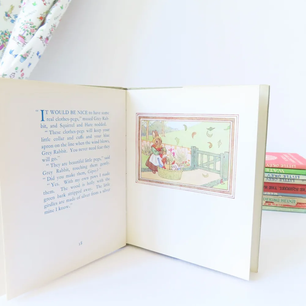Cottontails Baby Vintage | Vintage Bunnies*VINTAGE book - Little Grey Rabbit's Washing-Day with DJ (1969)