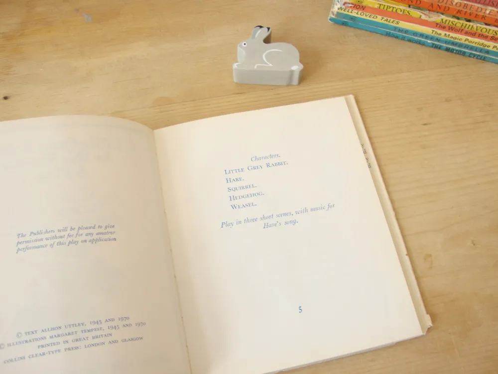 Cottontails Baby Vintage | Vintage Bunnies*VINTAGE book - Little Grey Rabbit to the Rescue - A Play