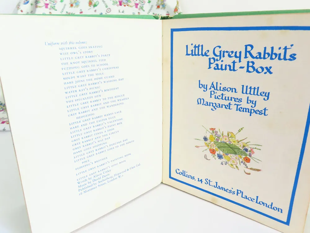 Cottontails Baby Vintage | Vintage Bunnies*VINTAGE book - Little Grey Rabbit's Paint-Box (1970)