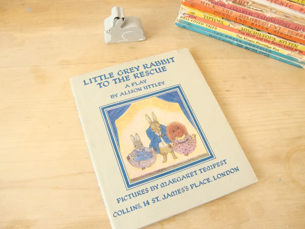 Cottontails Baby Vintage | Vintage Bunnies*VINTAGE book - Little Grey Rabbit to the Rescue - A Play