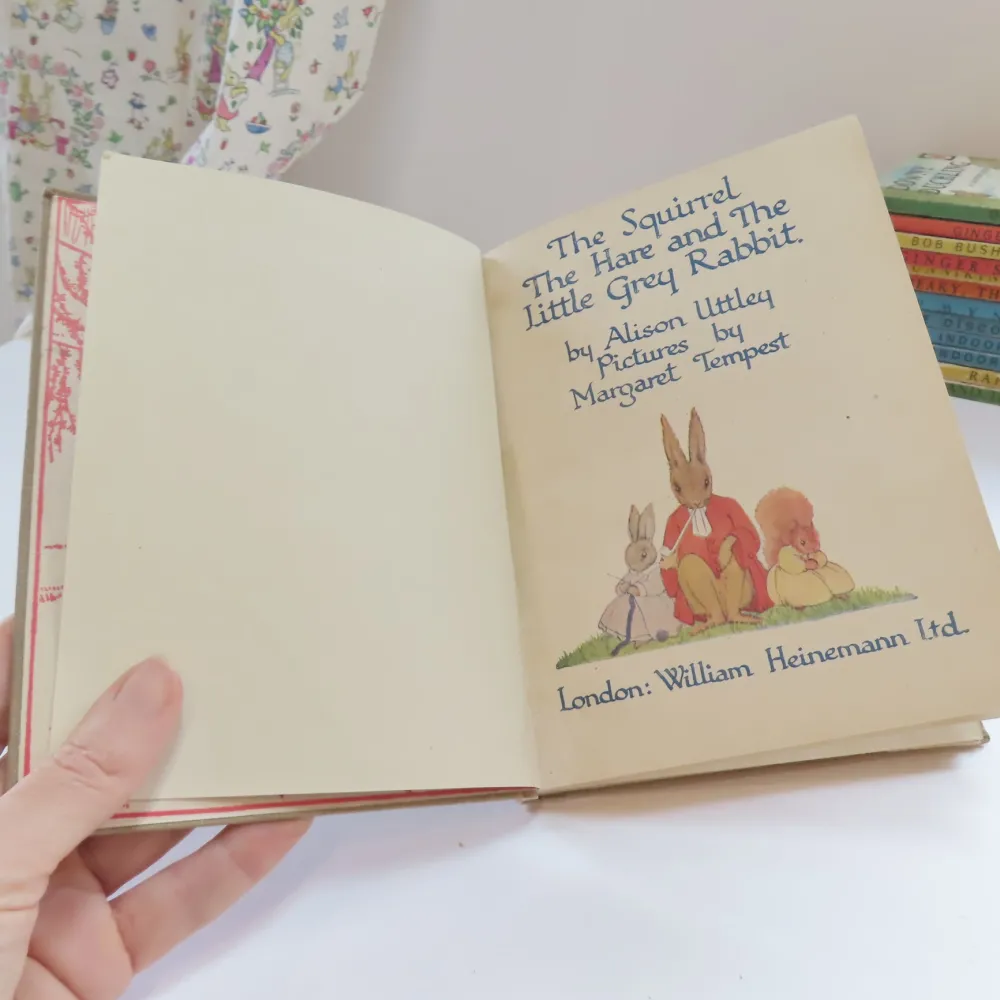 Cottontails Baby Vintage | Vintage Bunnies*VINTAGE book - The Squirrel The Hare and The Little Grey Rabbit (1945)