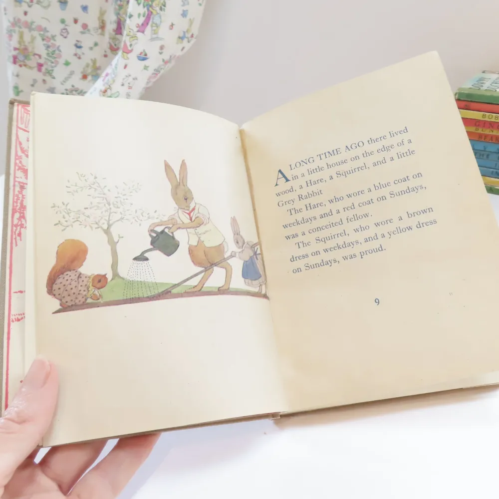 Cottontails Baby Vintage | Vintage Bunnies*VINTAGE book - The Squirrel The Hare and The Little Grey Rabbit (1945)