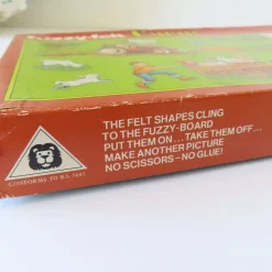Cottontails Baby Vintage*VINTAGE Fuzzy-Felt play set - Farm