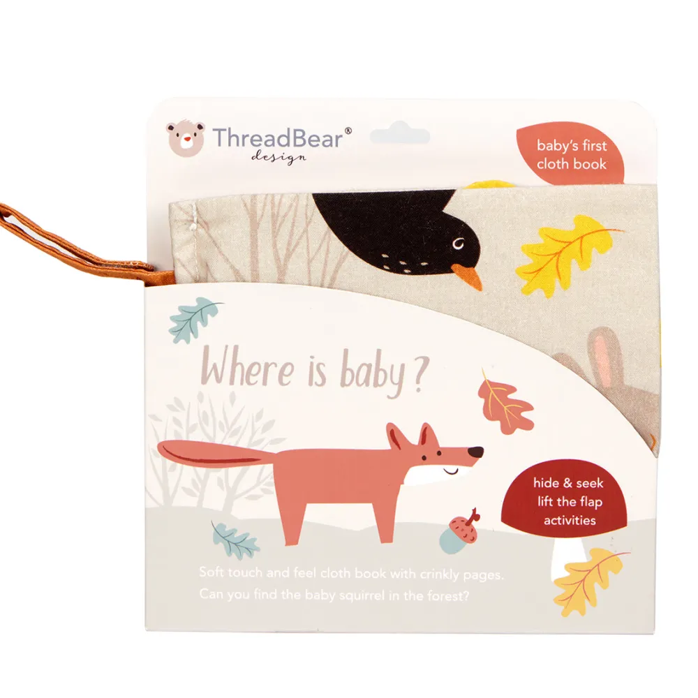 Cottontails Baby Musical & Activity | Musical & Activity*Where is Baby? Woodland crinkly cloth book