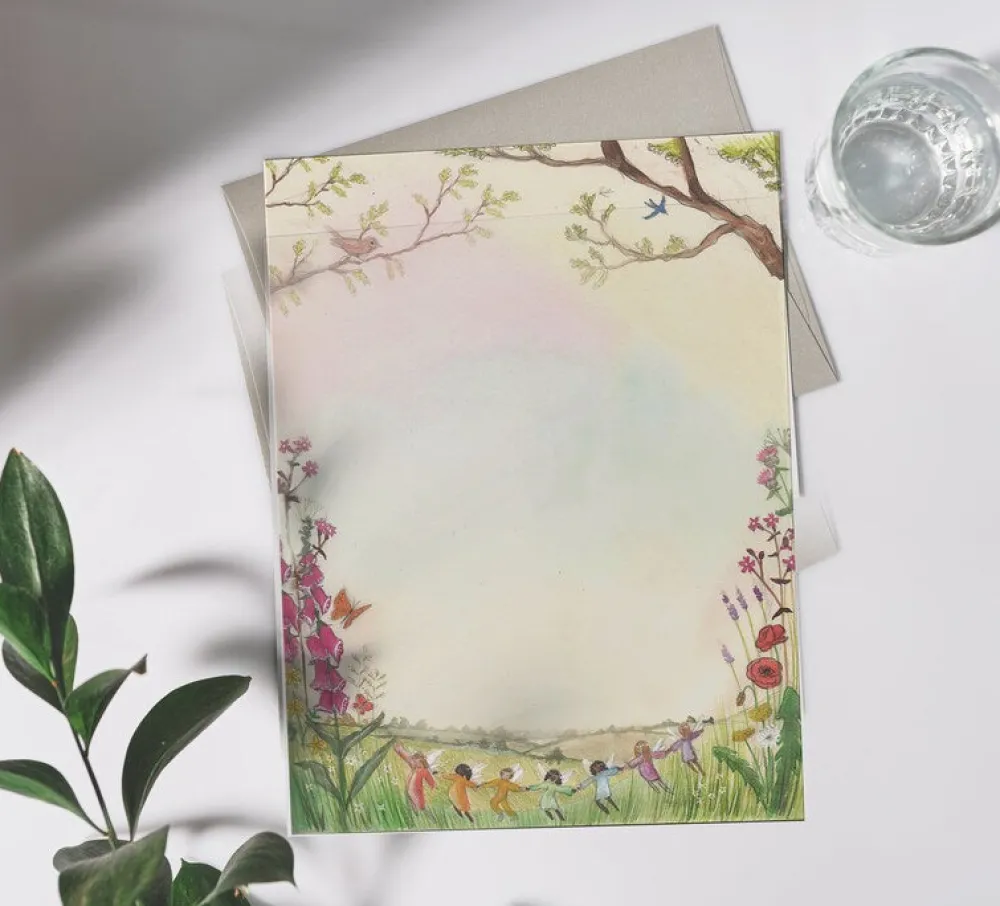 Cottontails Baby Craft & Stickers*Wilded Family seasonal notepaper - spring & summer
