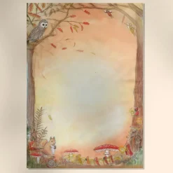 Cottontails Baby Craft & Stickers*Wilded Family seasonal notepaper set - autumn