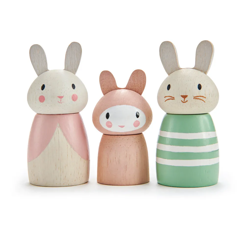 Cottontails Baby Wooden Bunnies | Wooden Toys*Wooden Bunny Family